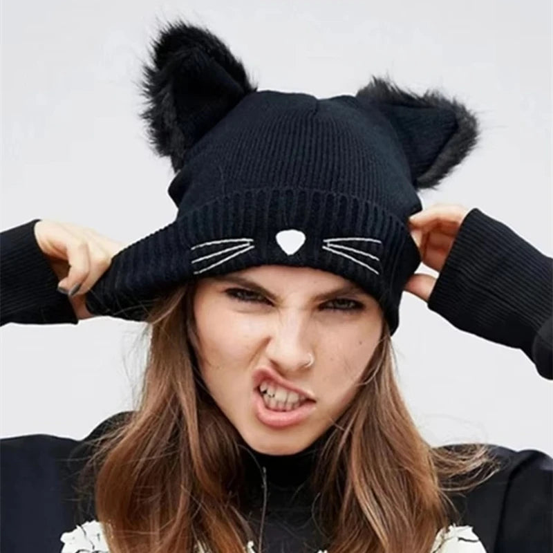 Lunabelle™ | Cat Ear Knit Beanie