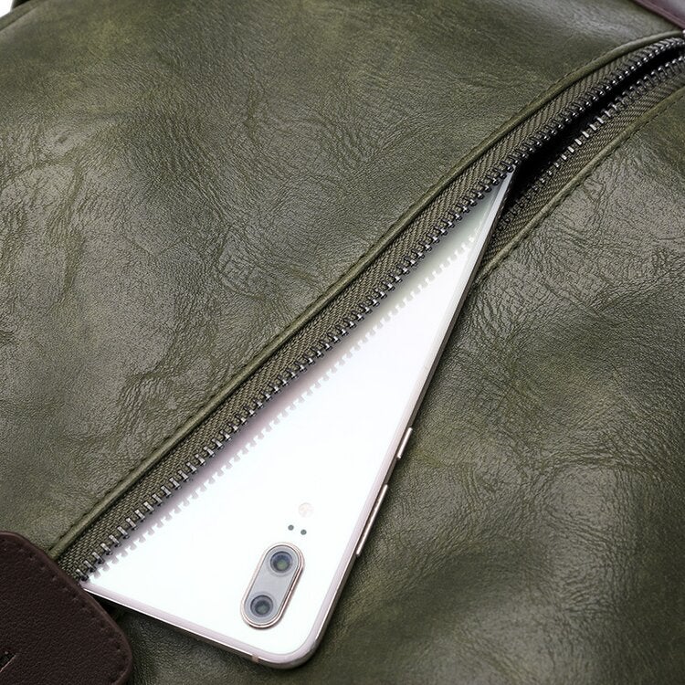 Maryam™ | Stylish and versatile leather backpack with large capacity