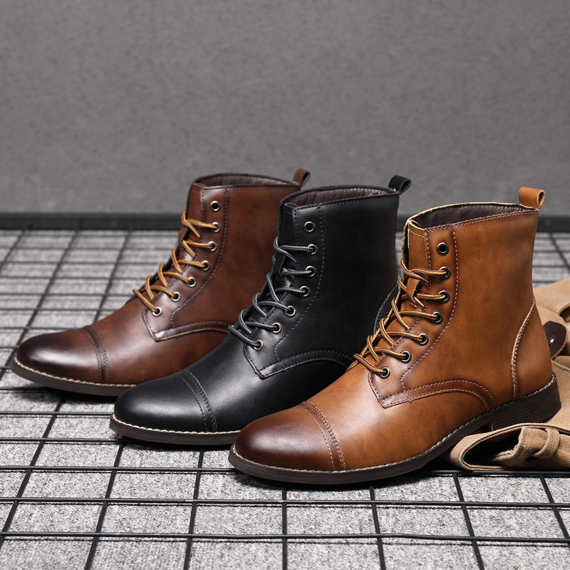 Claude™ | Top quality synthetic leather boots