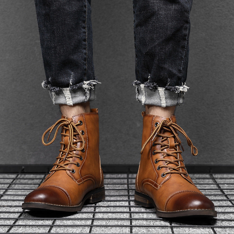 Claude™ | Top quality synthetic leather boots