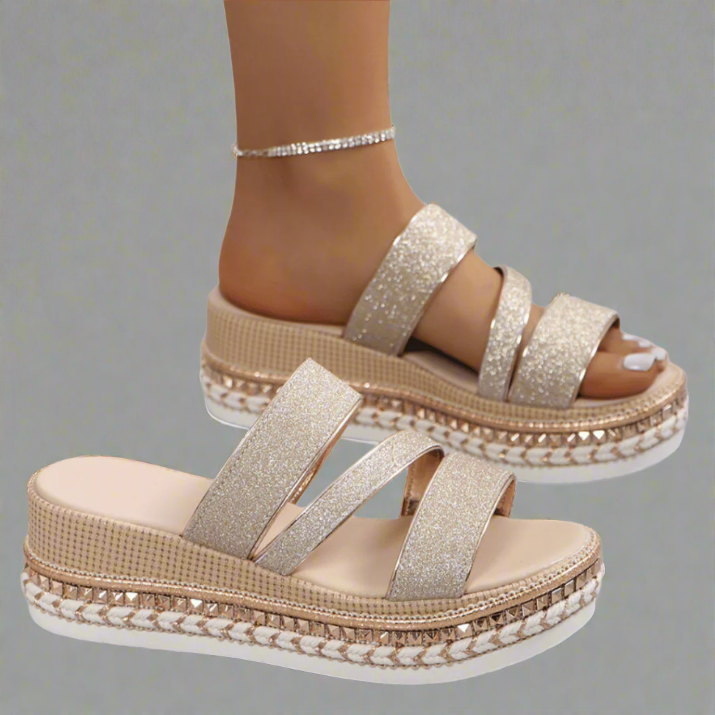 Sivny™ | Comfortable wedge-shaped sandals made from premium materials