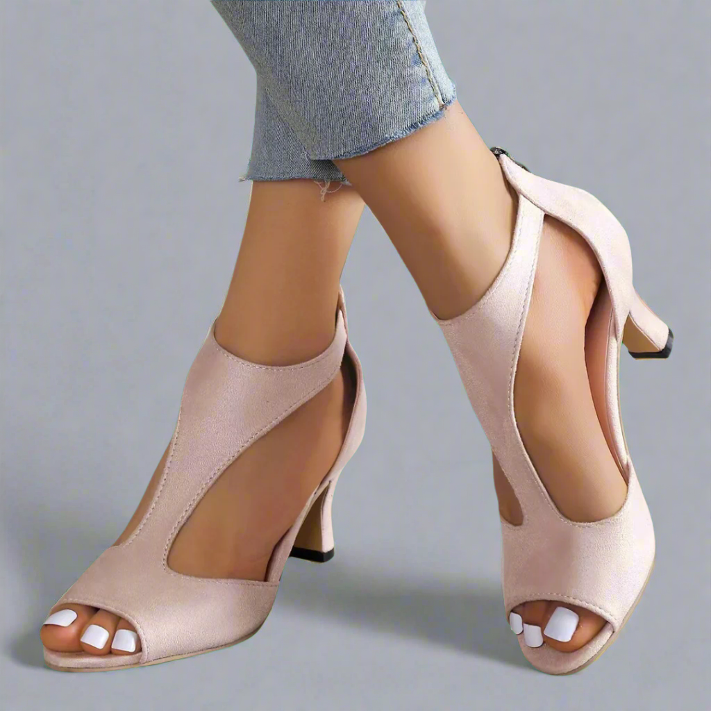 Marga™ | Orthopedic sandal with heel made of high quality material