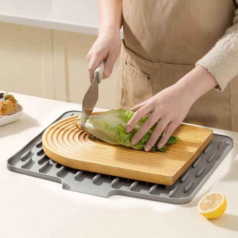 Globetrek° SiliconeMat 1+1 GRATIS: Multifunctionele Silicone Droog- En Hittebestendige Mat