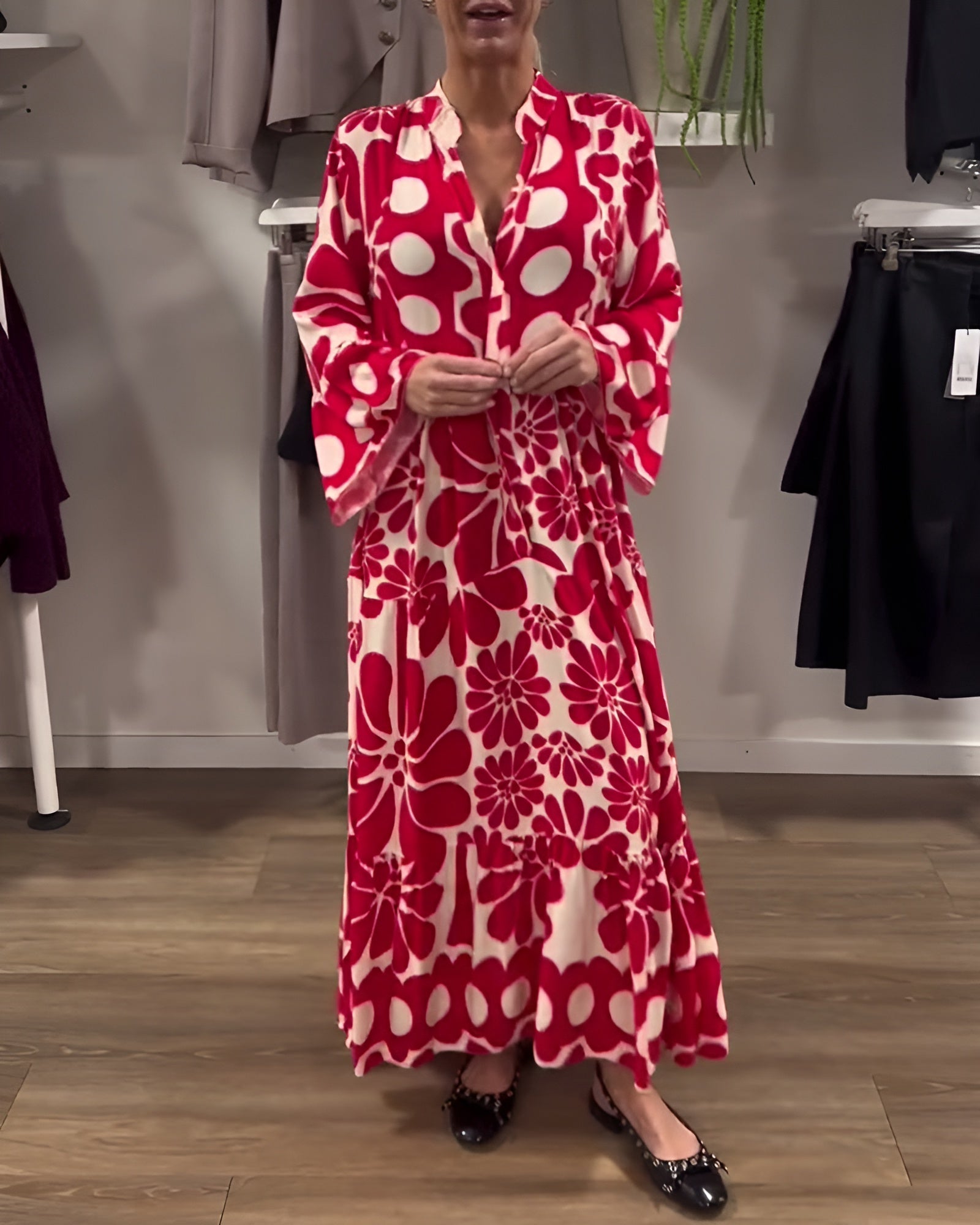 Marielle™ | Elegant Printed Maxi Dress