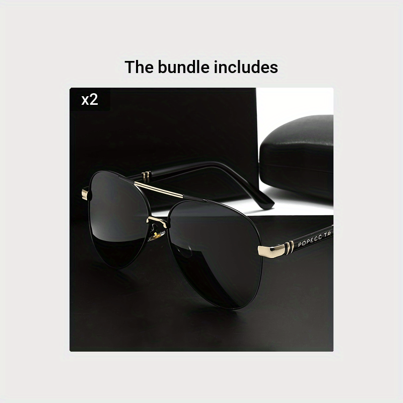 Scarlett™ – Retro Large Metal Frame Glasses in Red & Gold (1+1 Free)