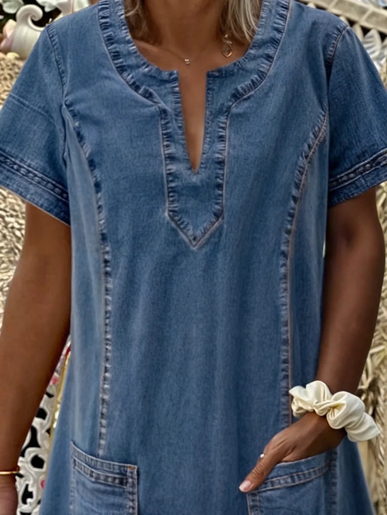 Sofia™ | Soft Denim Dress