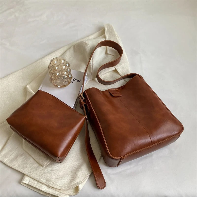 Lieke™ | Set of 4 retro tote bags