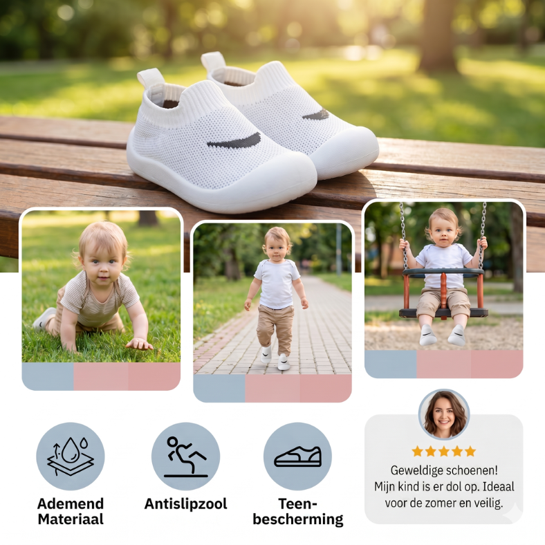 Baby zomerschoentjes zachte antislipzool en ademend materiaal