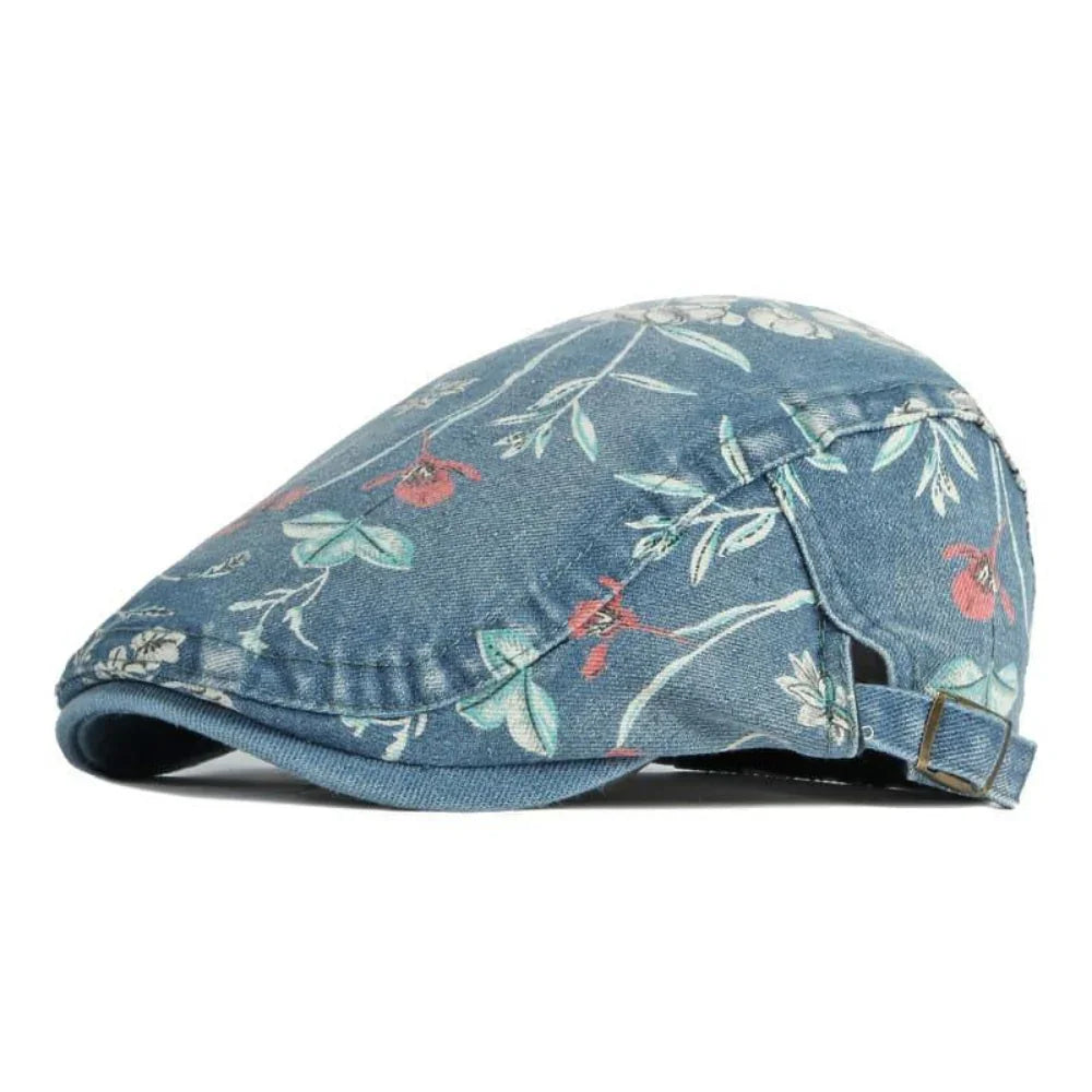 FloralButchart™ | Floral cotton flat cap