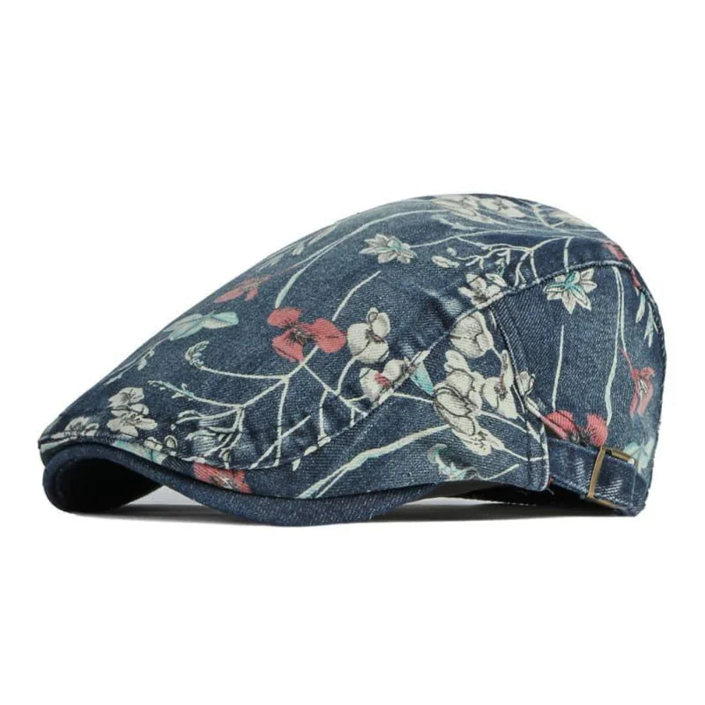 FloralButchart™ | Floral cotton flat cap