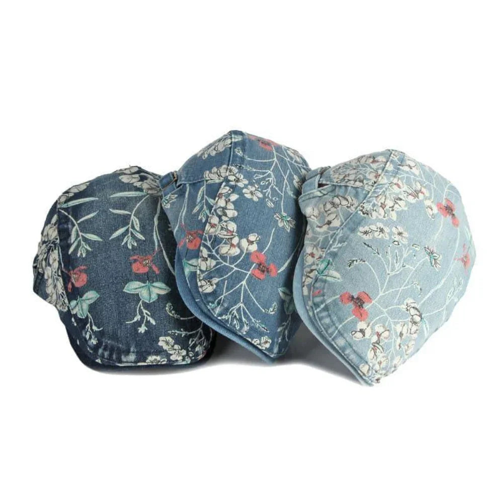 FloralButchart™ | Floral cotton flat cap