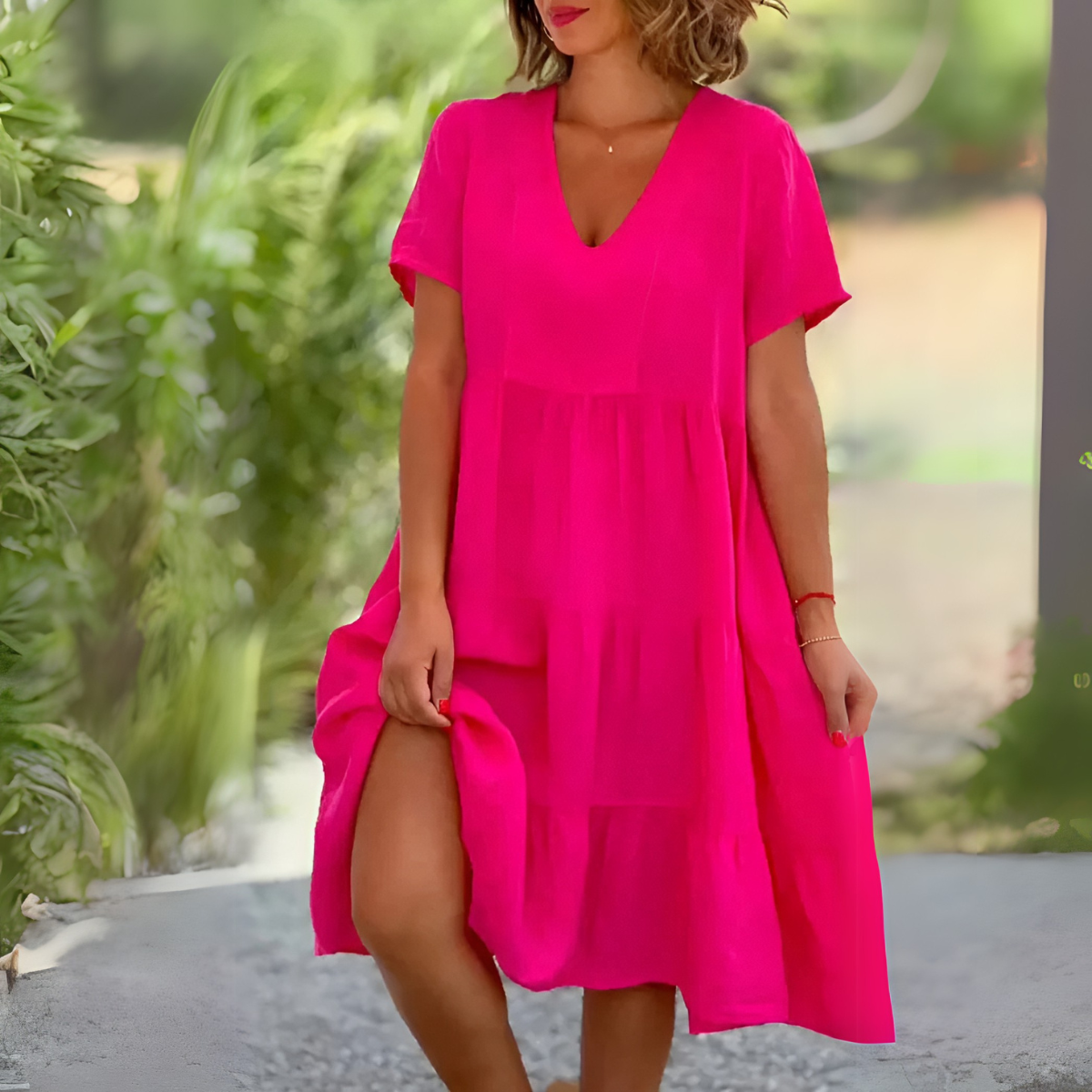 Luce™ | V-neck flowing dress