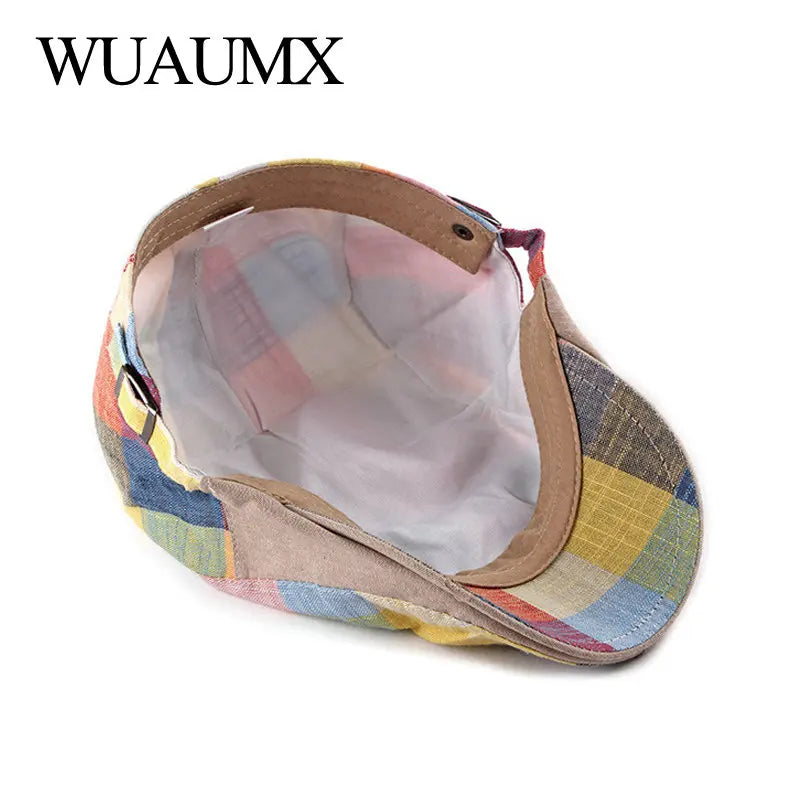 Arlow™ | Lightweight Multicolor Plaid Ivy Cap