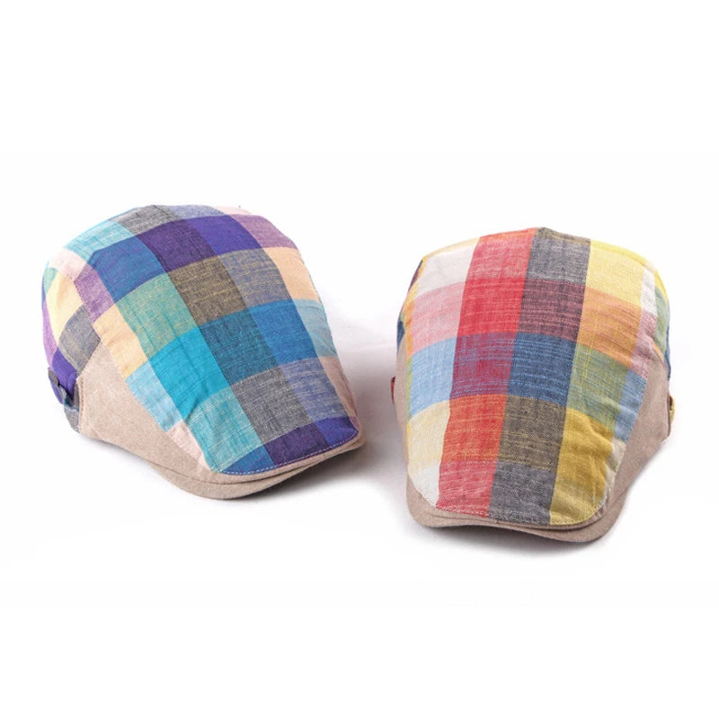 Arlow™ | Lightweight Multicolor Plaid Ivy Cap