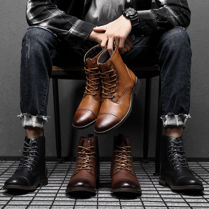 Claude™ | Top quality synthetic leather boots
