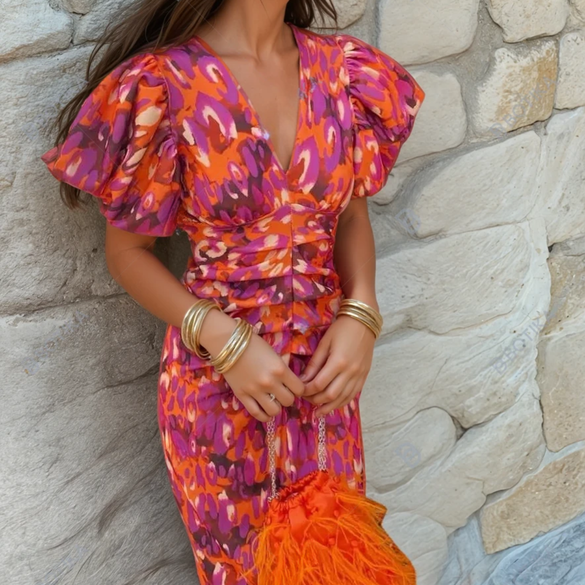 Carole™ | Vibrant Fiesta Dress with Spectacular Details