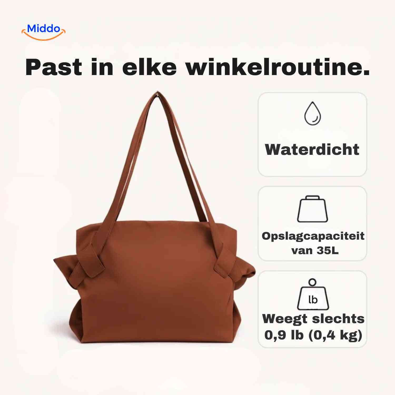 AllesTas™ Uitklapbare Boodschappentas | Meer Mee, Minder Tassen