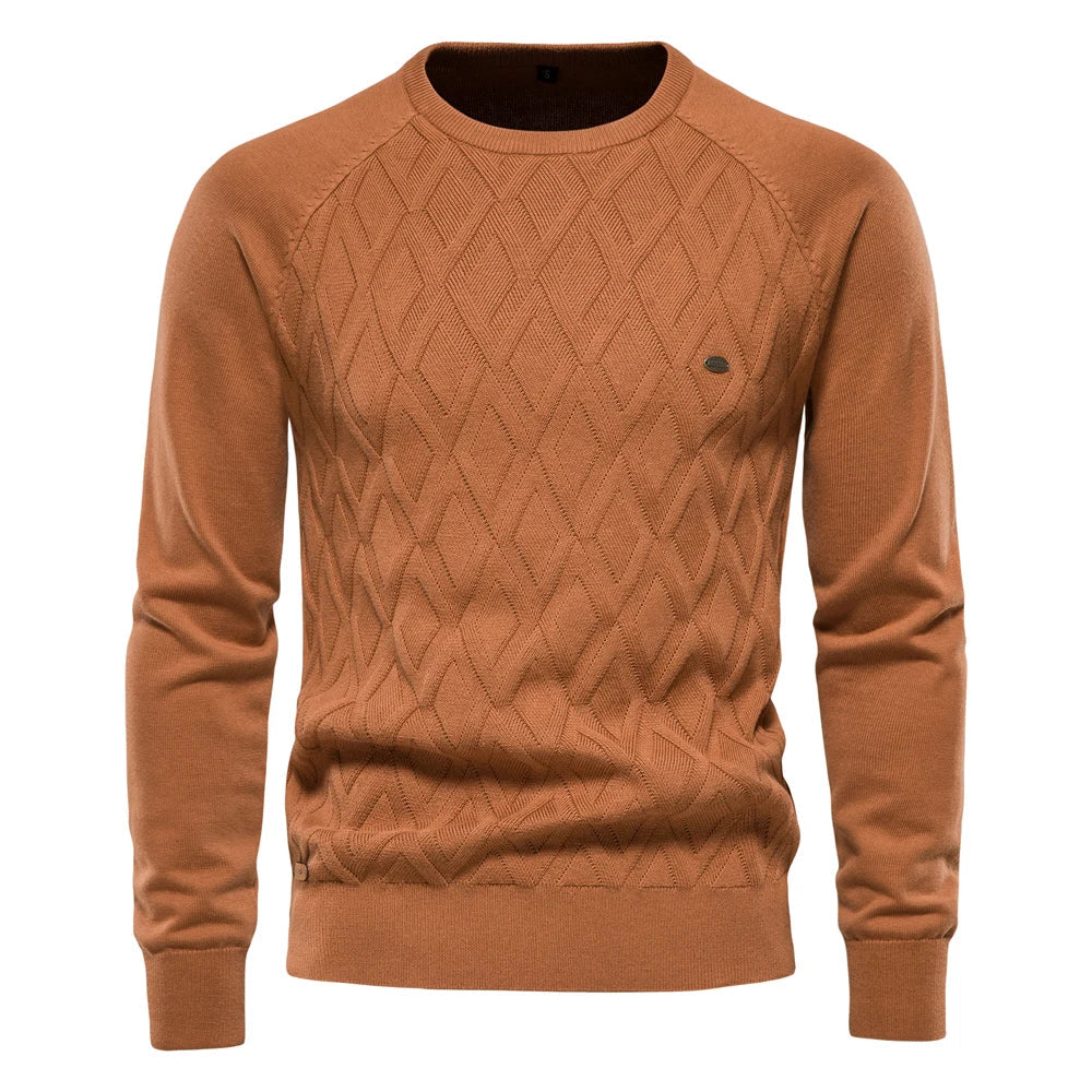 Linus™ | Men's sweater with plaid design