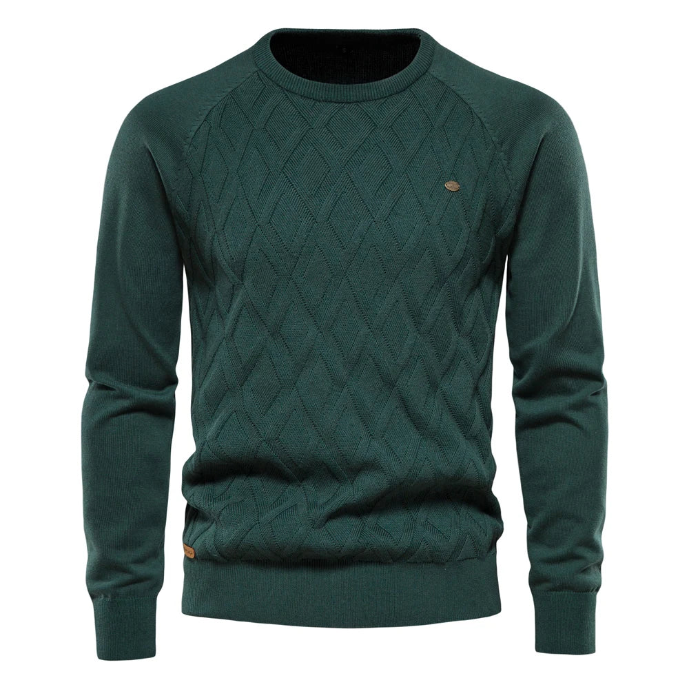 Linus™ | Men's sweater with plaid design