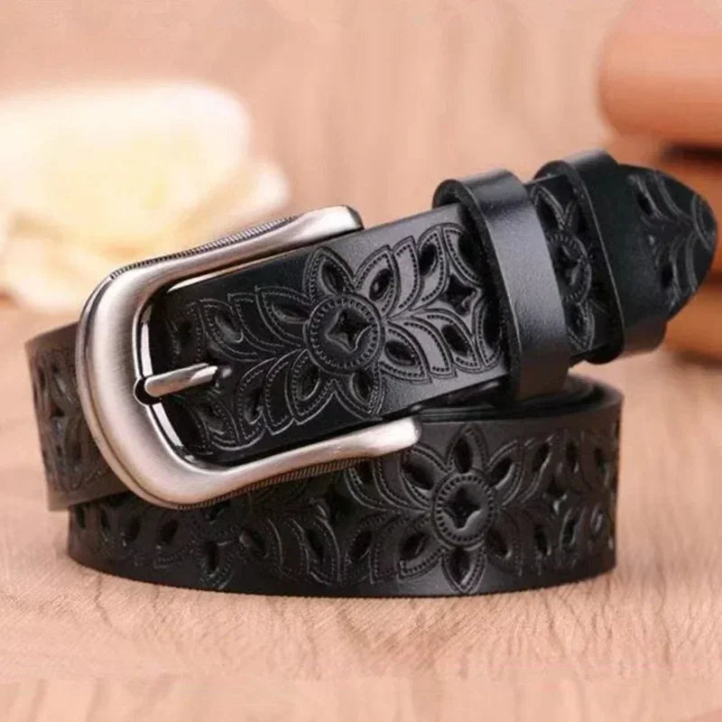 Michela™ | Ladies leather belt (45 inch)