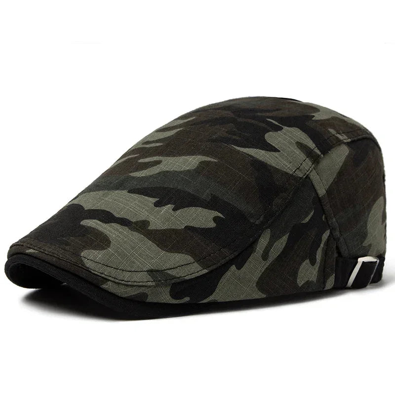 Wexford Camouflage Beret™ | Lightweight flat summer cap made of cotton linen