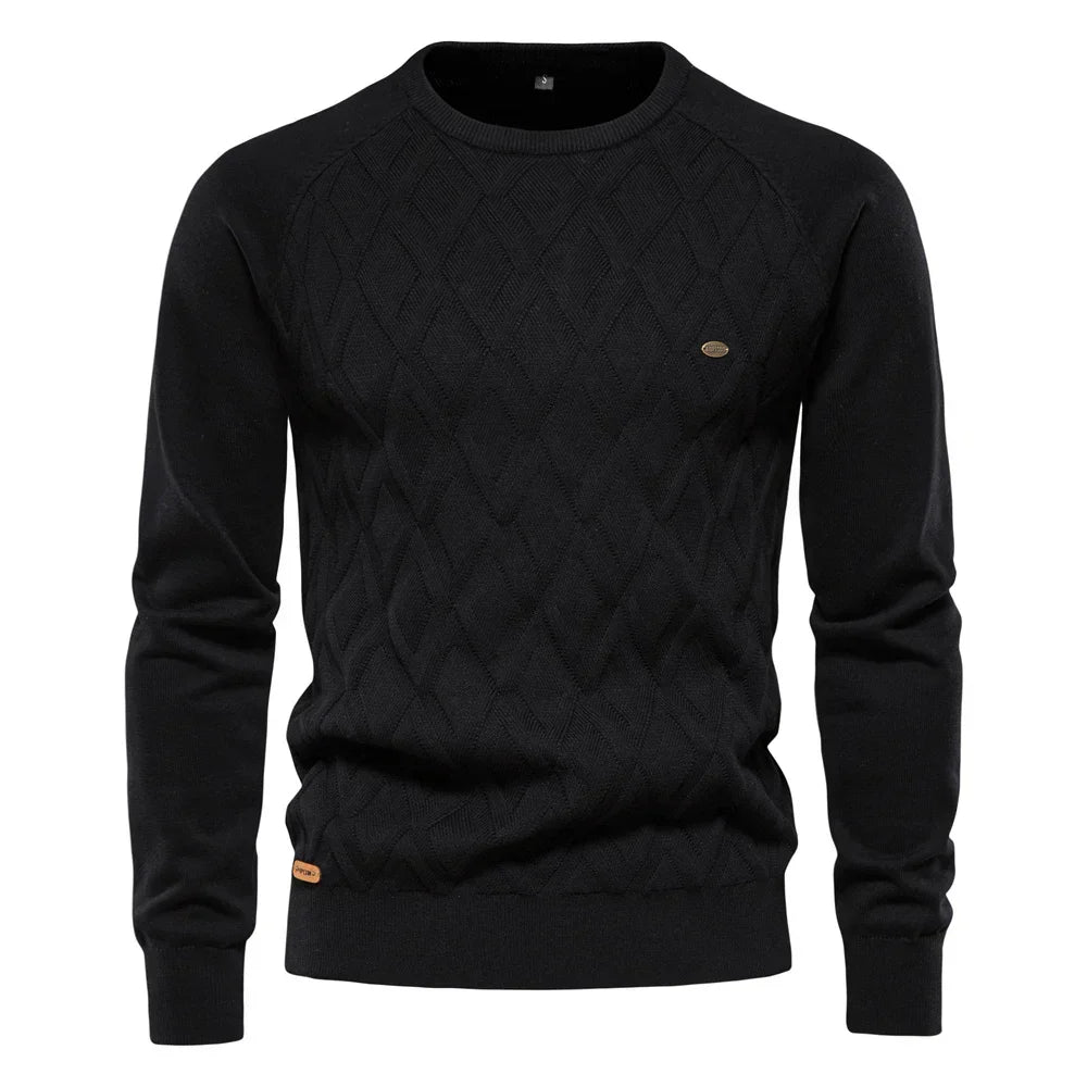 Linus™ | Men's sweater with plaid design