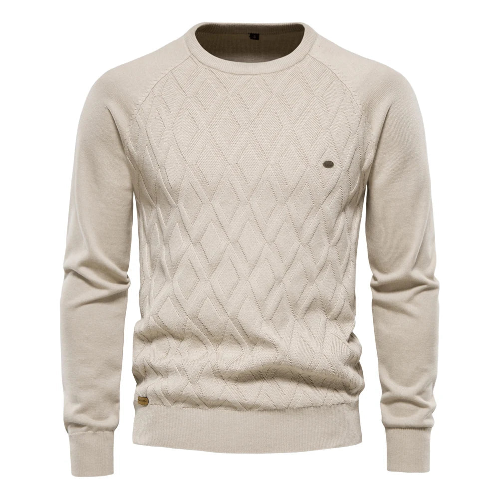 Linus™ | Men's sweater with plaid design