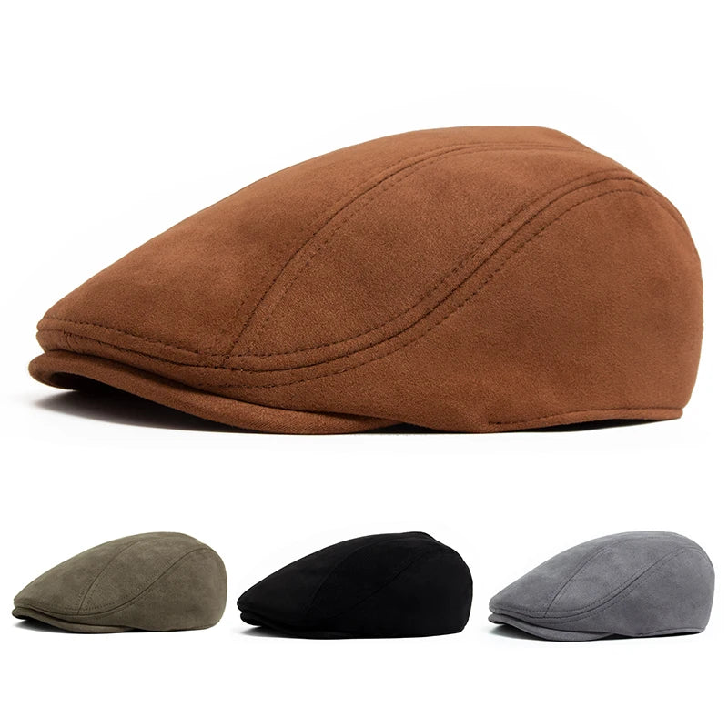 Crawford™ | Vintage Suede Newsboy Cap
