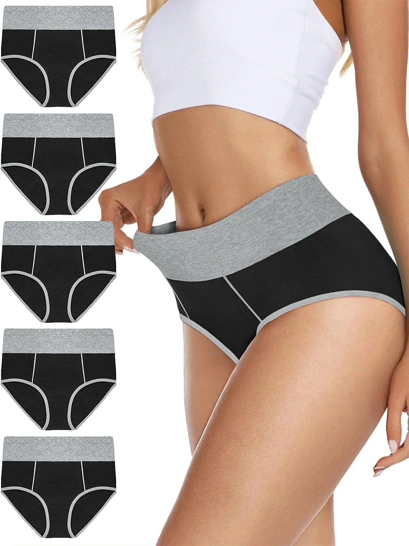 Hedda™ | Set of 5 high-waisted panties