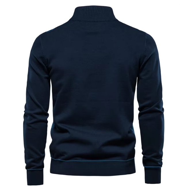 Lars™ | Men's sweater with half zipper