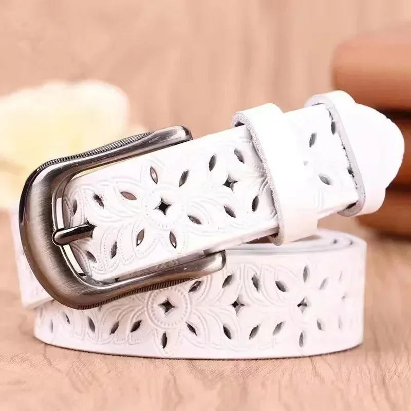 Michela™ | Ladies leather belt (45 inch)