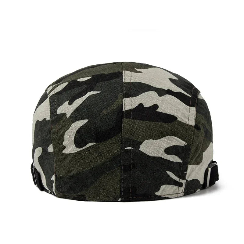 Wexford Camouflage Beret™ | Lightweight flat summer cap made of cotton linen