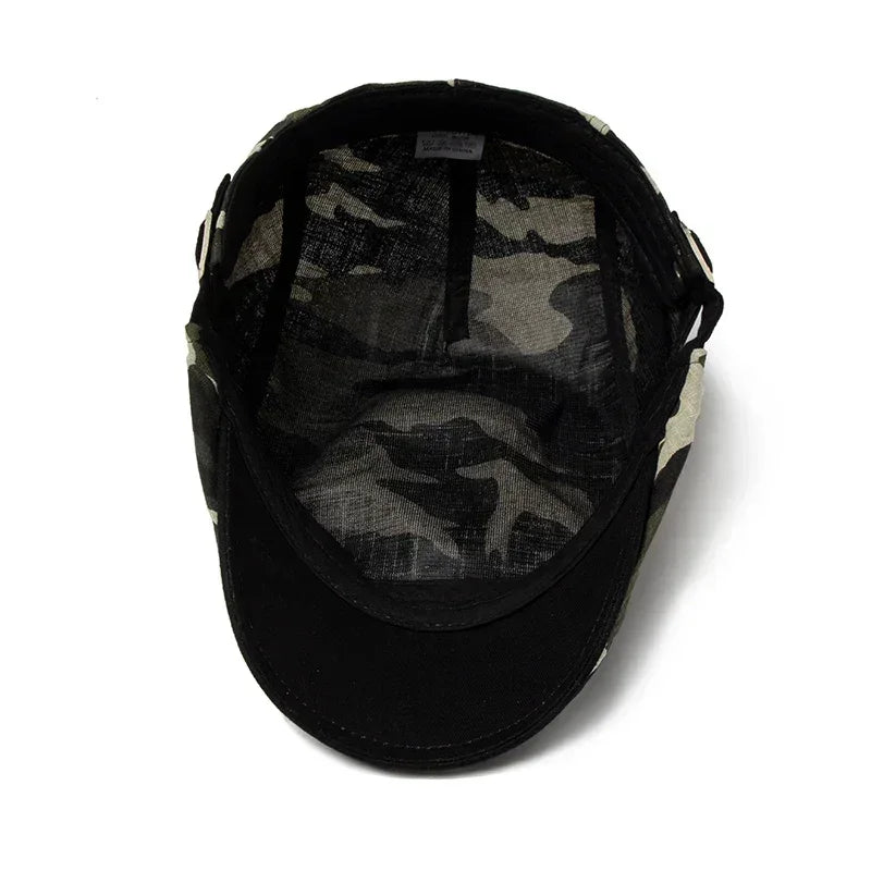 Wexford Camouflage Beret™ | Lightweight flat summer cap made of cotton linen
