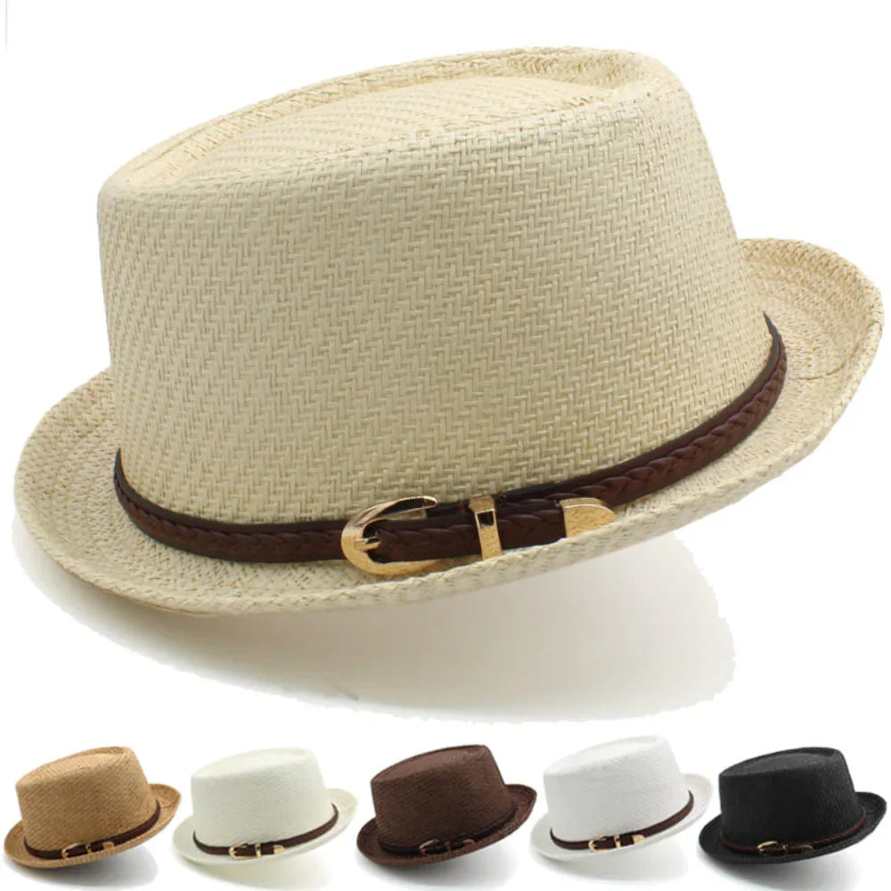 StrawPie™ | Straw porkpie hat