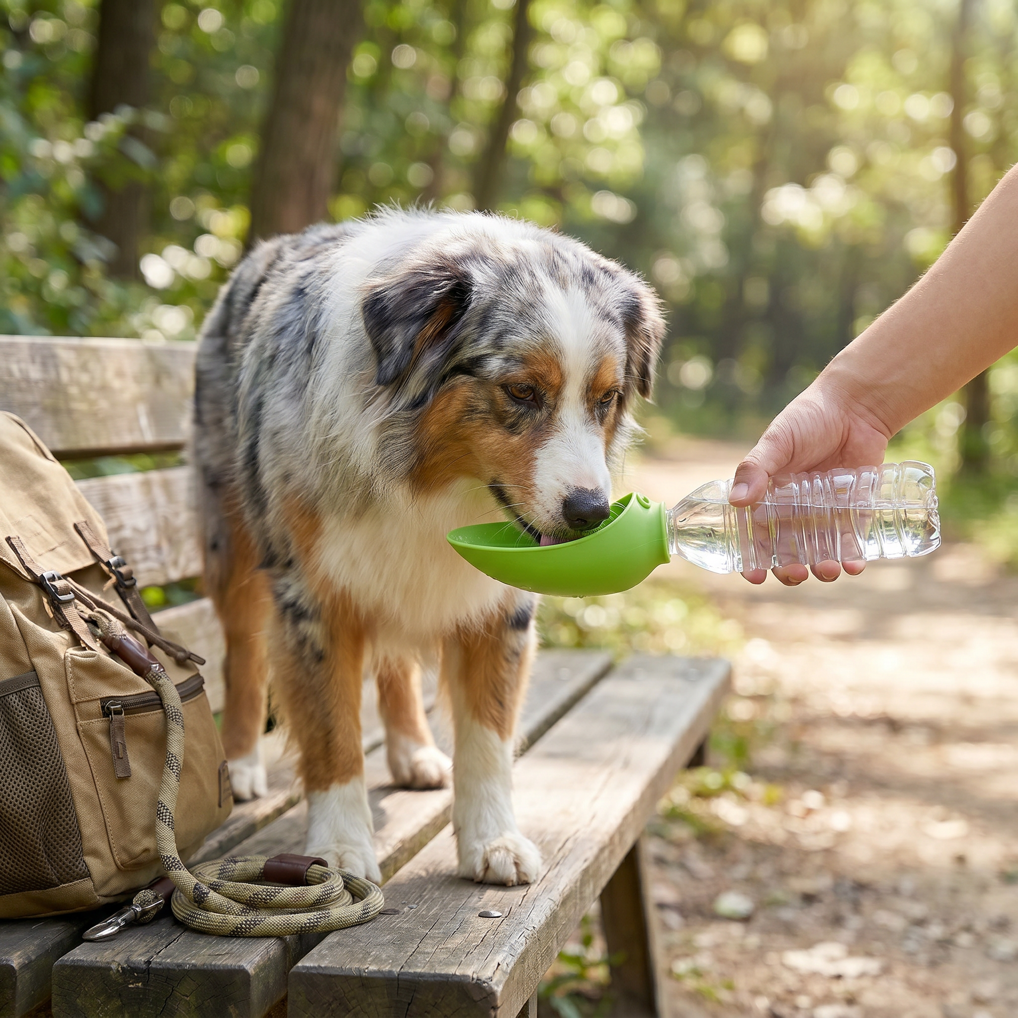 Siliconen Drinkopzetstuk voor Flessen - Dé musthave voor honden onderweg