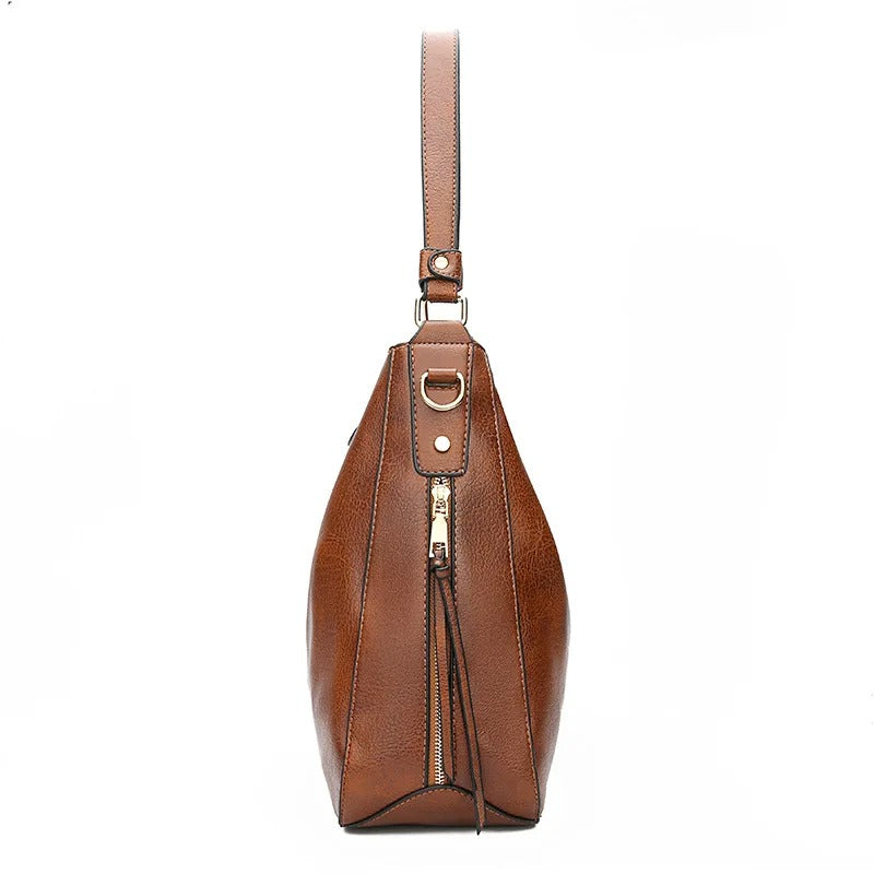 Sanne™ | Designer shoulder bag in soft vegan leather