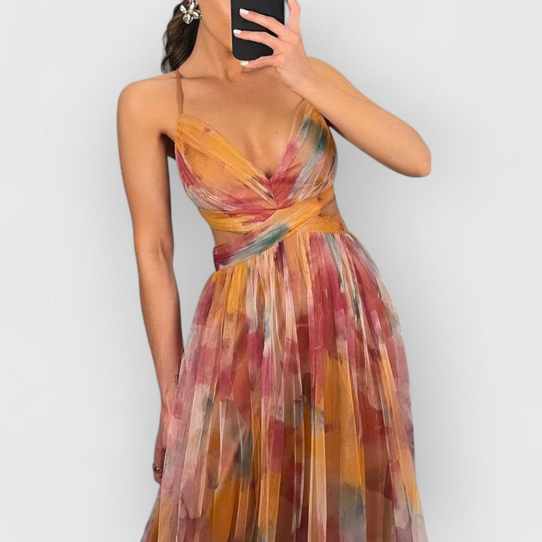 Verity™ | Floral Print Maxi Dress