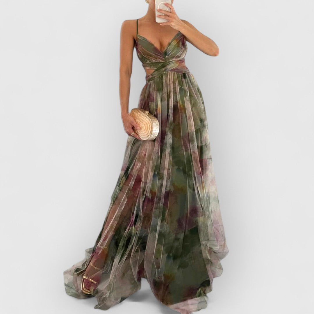 Verity™ | Floral Print Maxi Dress