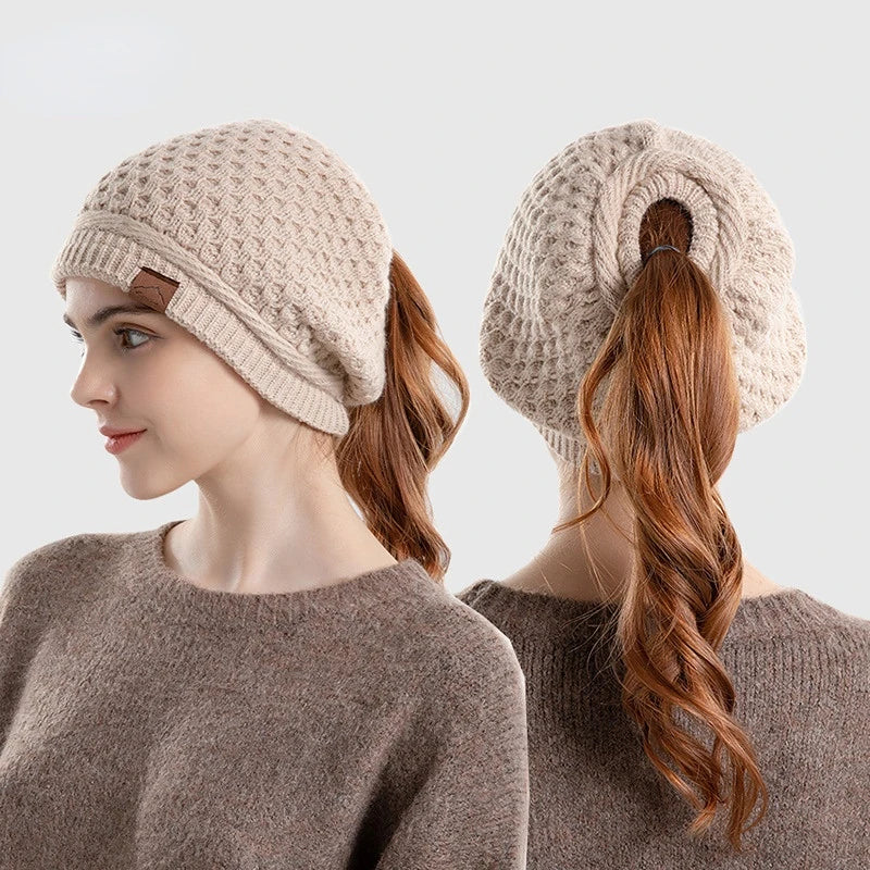 Marcelline™ | Slouch Ponytail Beanie