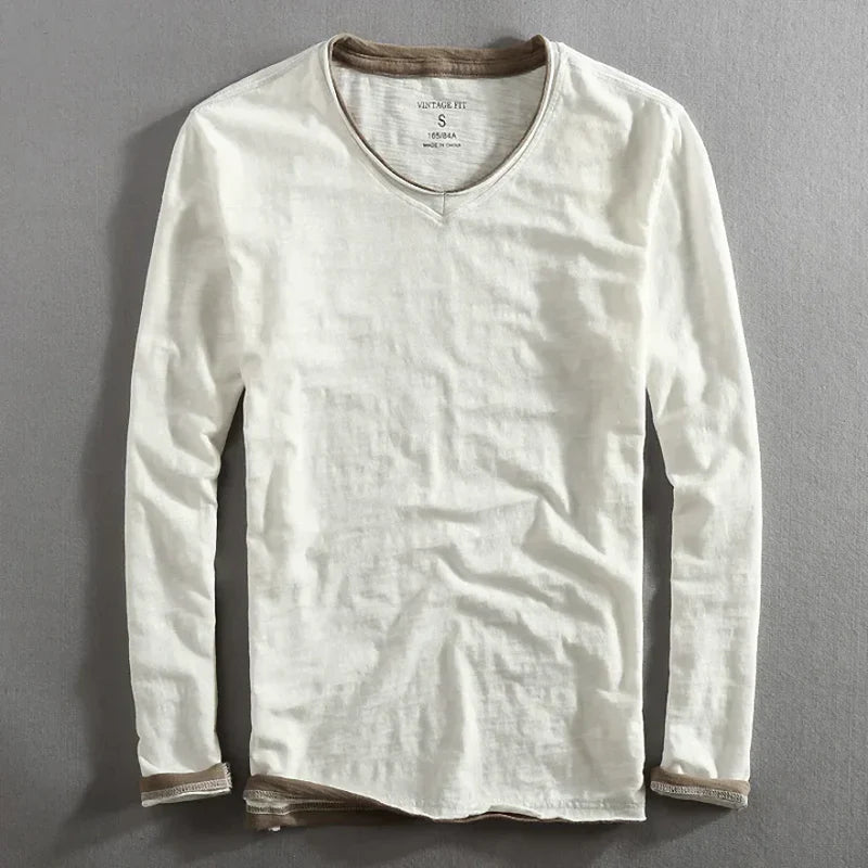 Tazi™ | Long-sleeved cotton shirt