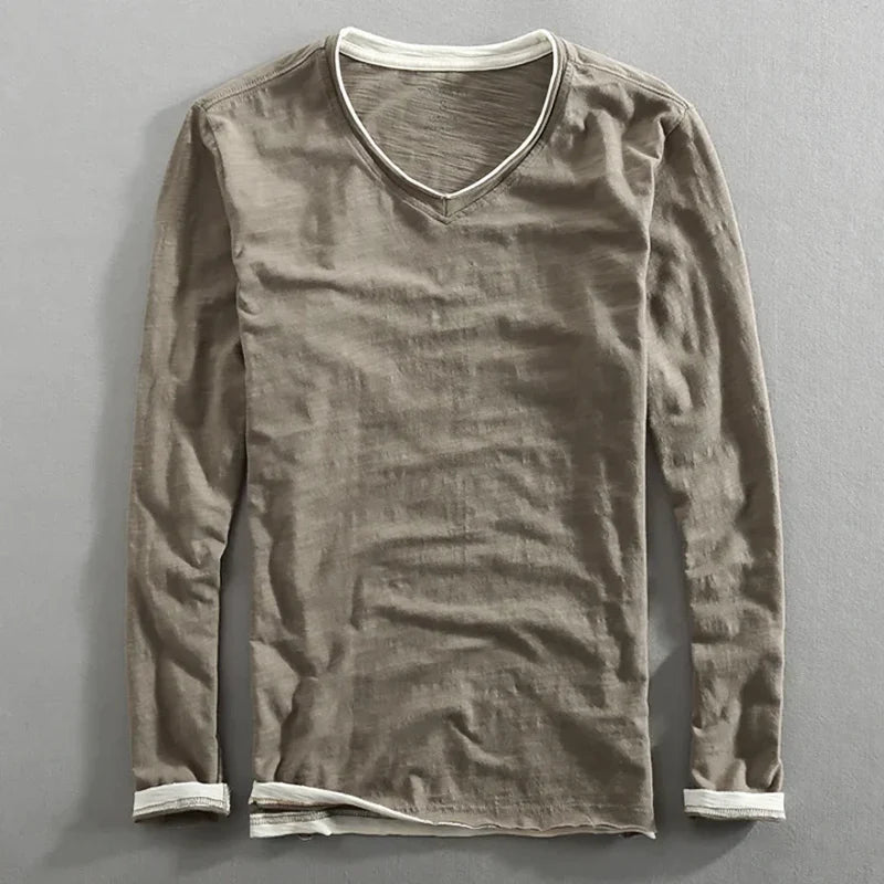 Tazi™ | Long-sleeved cotton shirt