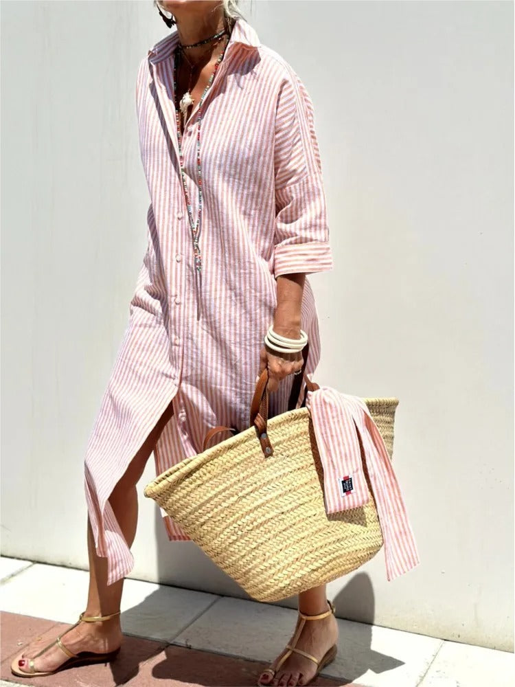 Géraldine™ | Light and stylish striped dress