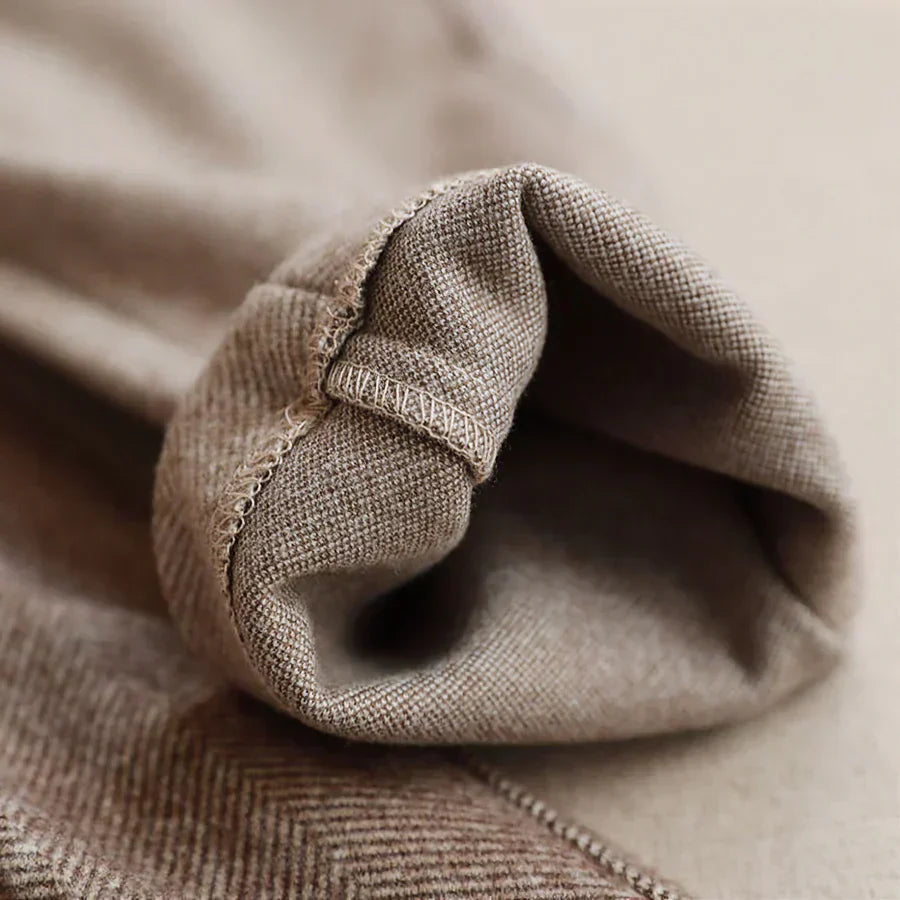 Mike™ | Elegant pure wool suit trousers