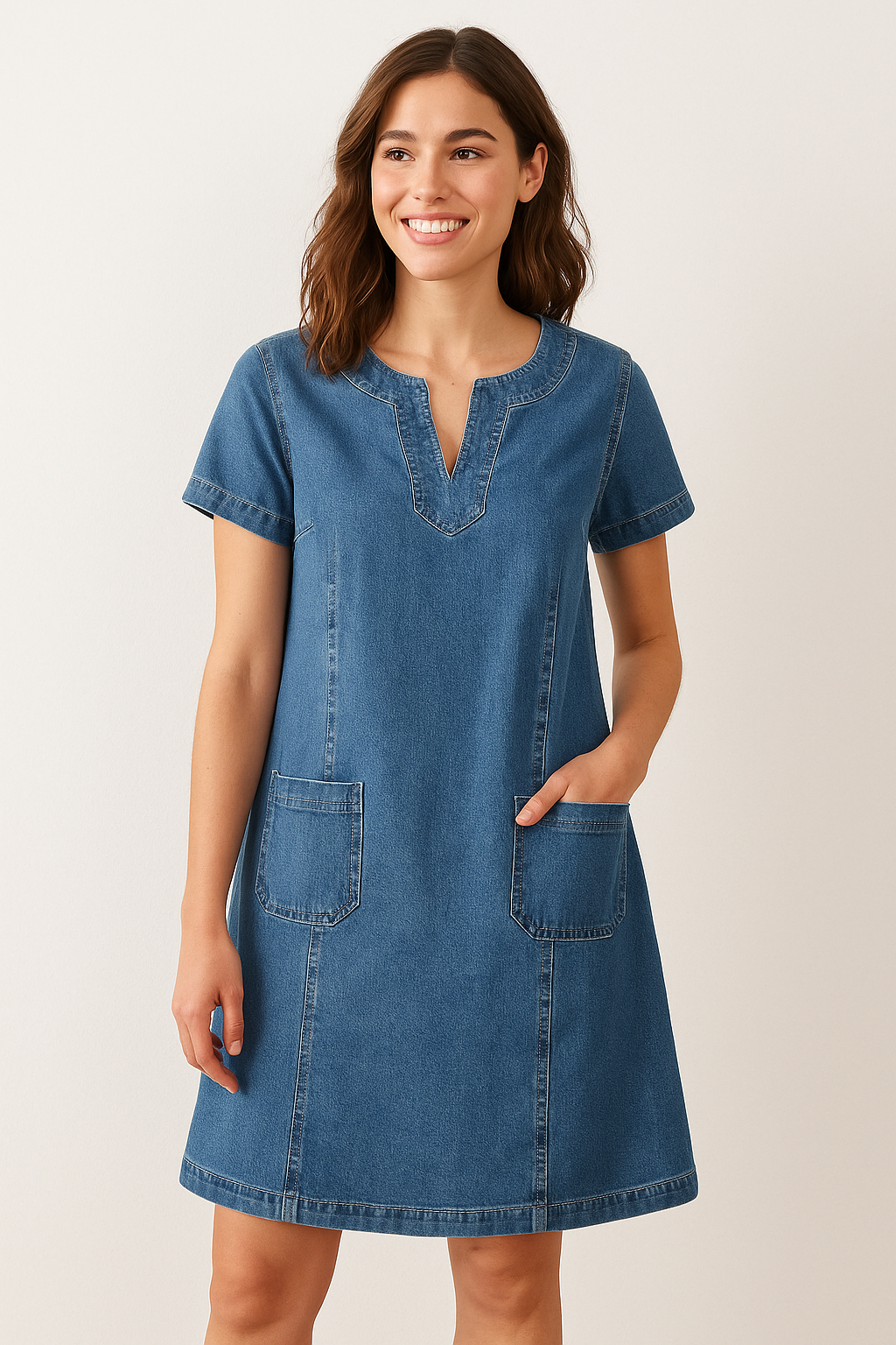 Sofia™ | Soft Denim Dress