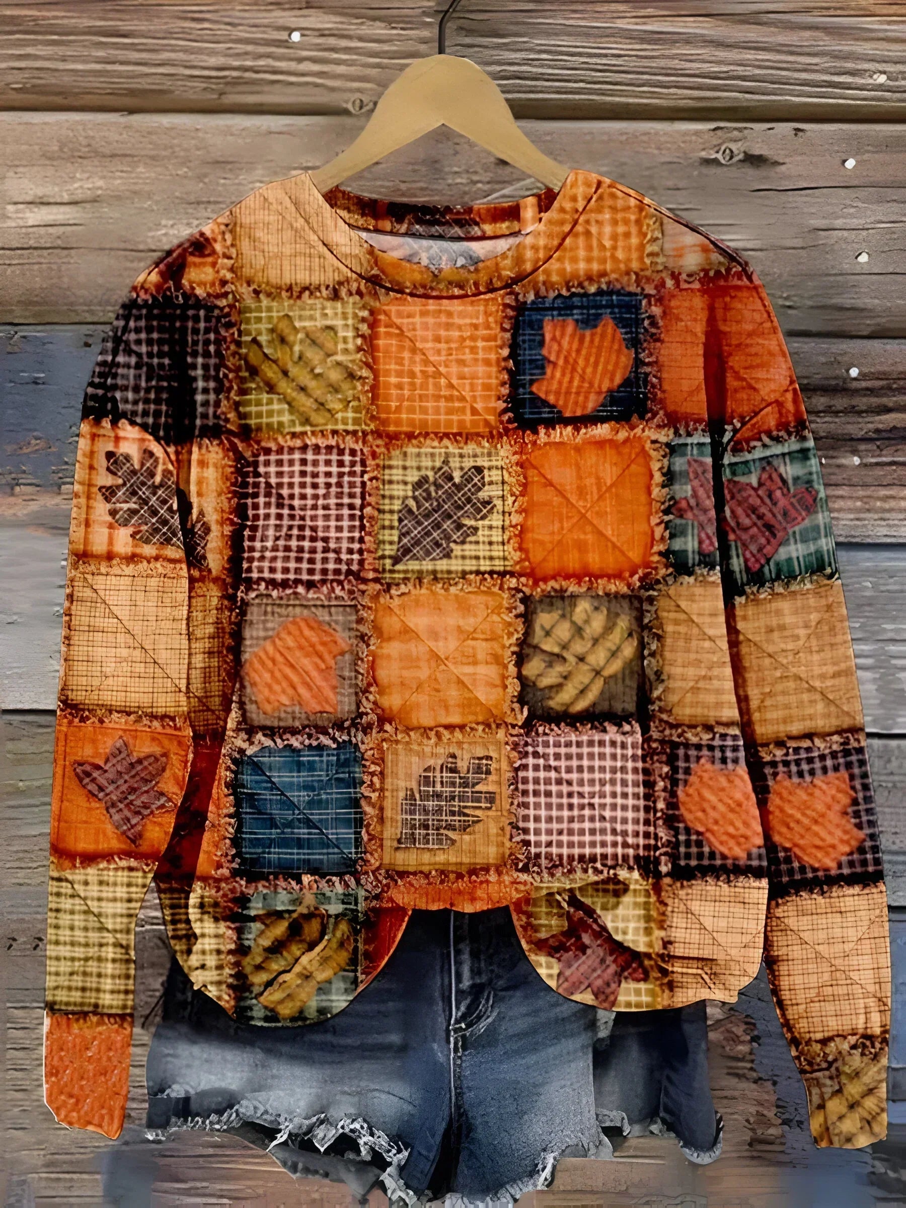 Åsa™ | Soft patchwork sweater