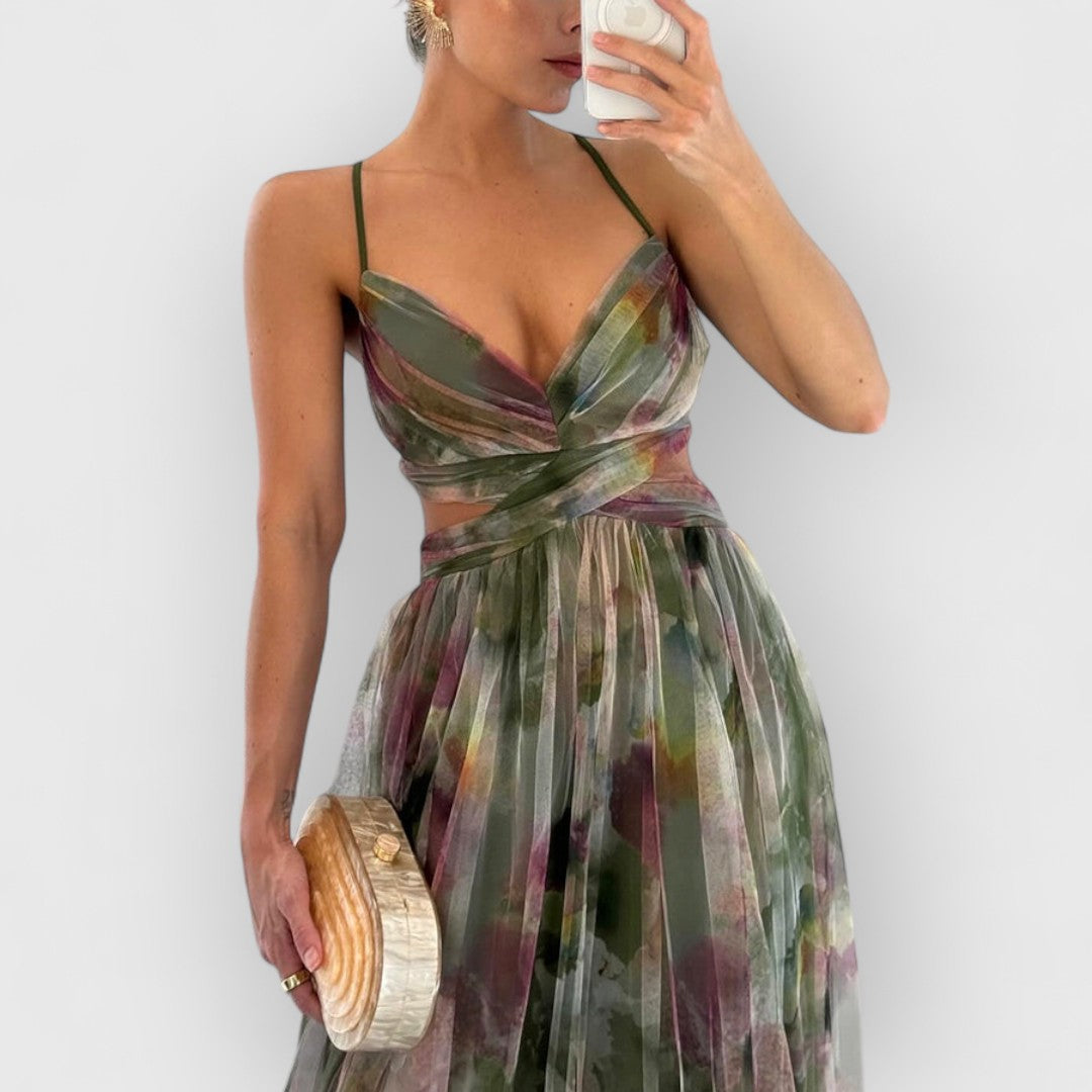 Verity™ | Floral Print Maxi Dress