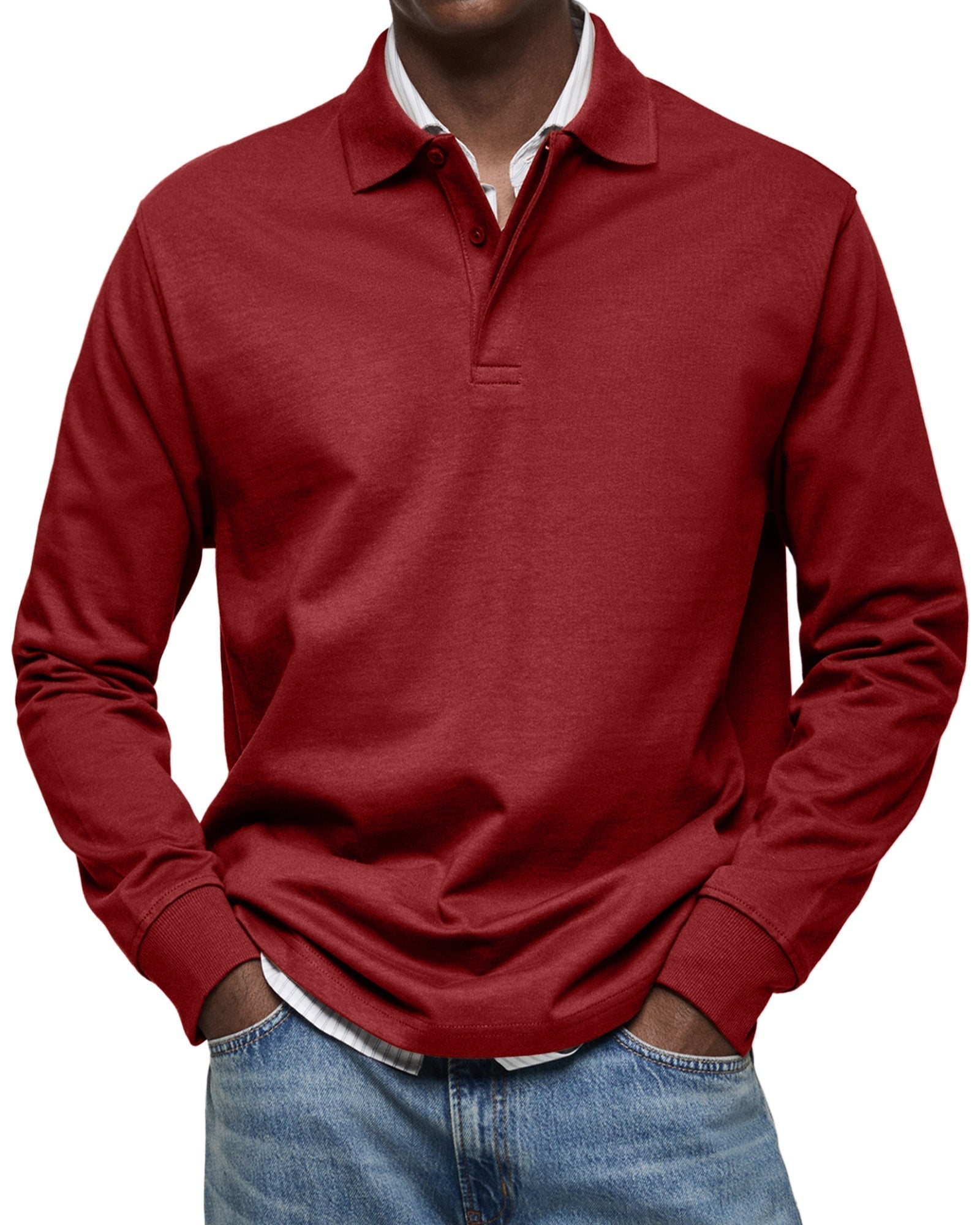 Adrian™ | Luxury Long-Sleeved Polo Shirt