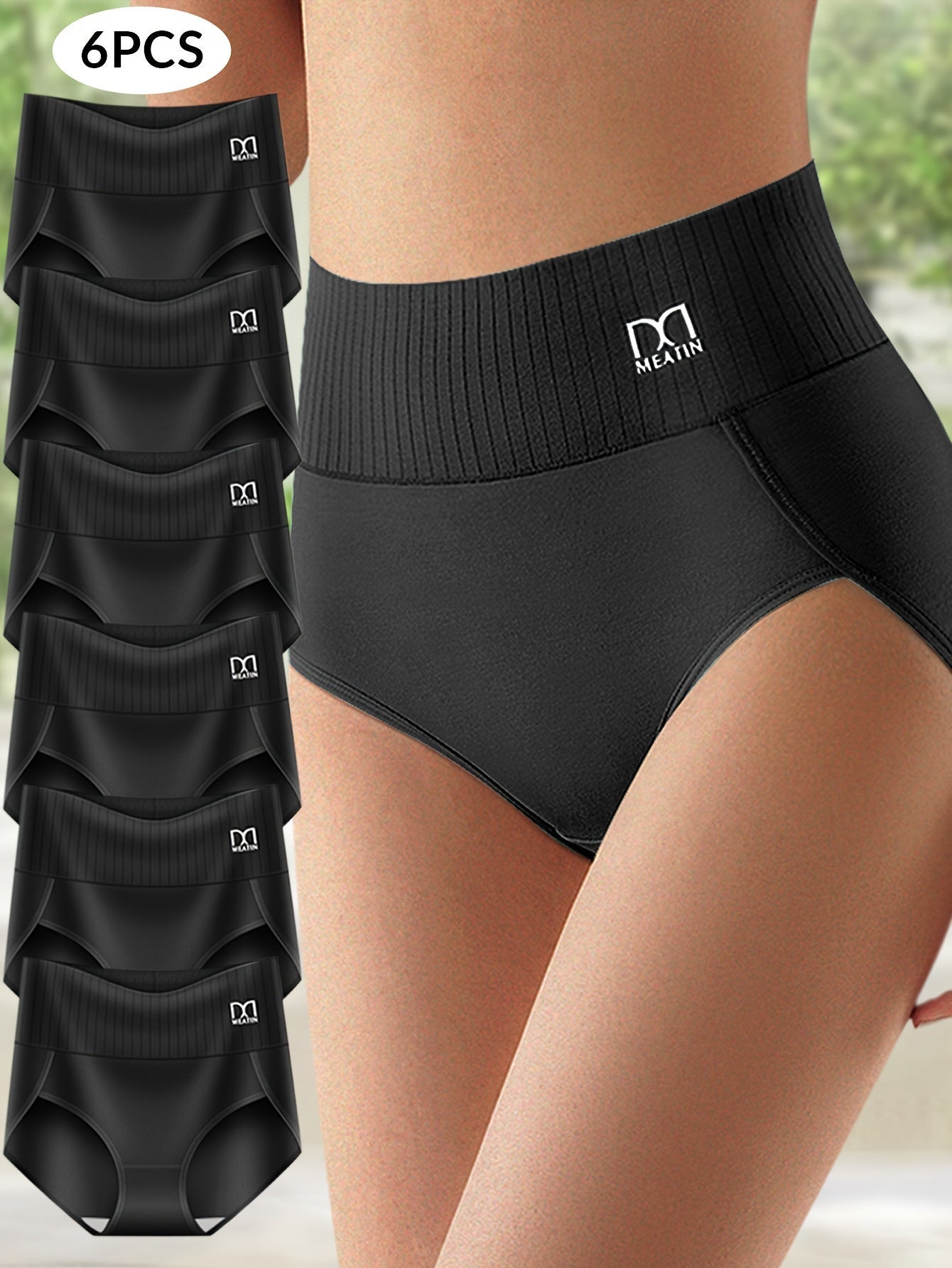 Lily Whisper™ | Pack of 6 high-waisted panties