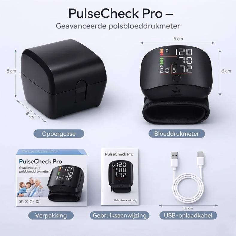 PulseCheck Pro – Eenvoudig grip op je bloeddruk