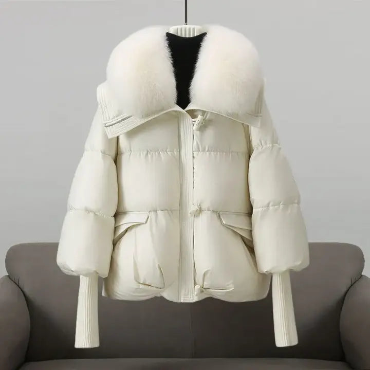Hannah™ | Luxury winter jacket with fur collar